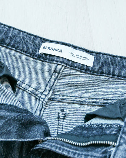 BERSHKA Denim Cargo Jorts 牛仔工裝短褲 | KOMMONS